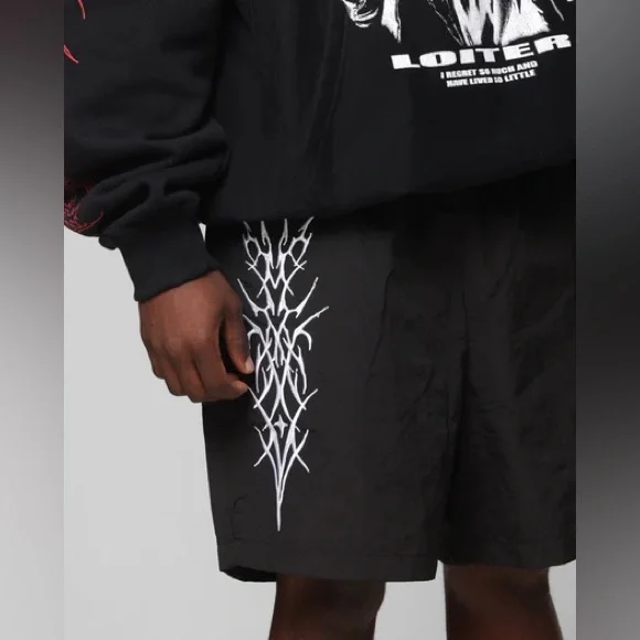 Loiter Cyber Beach Shorts Black - Picture 4 of 6